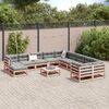 vidaXL Salon de jardin 12 pcs bois massif sapin de douglas