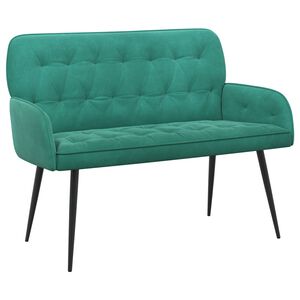 vidaXL Canap&eacute; 2 places avec pieds en m&eacute;tal 2 place Turquoise Velours