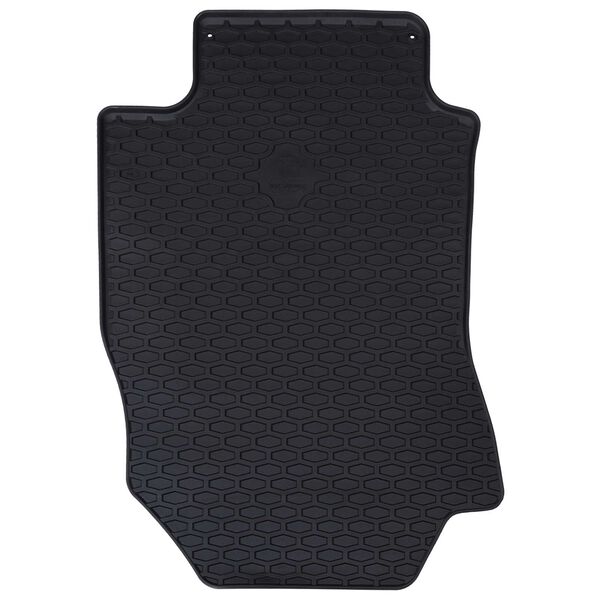 vidaXL Tapis de voiture 4 pcs Noir Caoutchouc