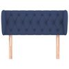 vidaXL T&ecirc;te de lit avec oreilles Bleu 93x23x78/88 cm Tissu