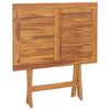 vidaXL Ensemble &agrave; manger d'ext&eacute;rieur pliable 5 pcs Bois solide de teck
