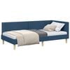 vidaXL Cadre de lit d'angle Bleu 80 x 200 cm Tissu