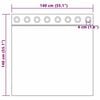 vidaXL Rideau en Voile 2 pcs Blanc 140 x 140 cm Polyester