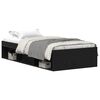 vidaXL Cadre de lit sans matelas en ch&ecirc;ne noir 90x200 cm bois d'ing&eacute;nierie
