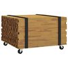 vidaXL Table basse Marron 60 x 60 x 38 cm Bois de teck massif