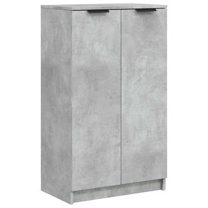 vidaXL Armoire &agrave; chaussures Gris b&eacute;ton 59x35x100,5 cm Bois d'ing&eacute;nierie