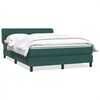 vidaXL Sommier &agrave; lattes de lit et matelas vert fonc&eacute; 140x220cm velours