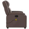 vidaXL Fauteuil de massage inclinable Marron Similicuir