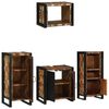 vidaXL Ensemble de mobilier de salle de bain 4 pcs Bois Recyclé Solide