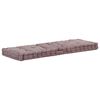 vidaXL Coussins de plancher de palette lot de 2 Coton Taupe