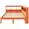 vidaXL Lit bibliothèque sans matelas cire marron 135x190 cm pin massif