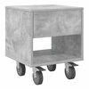 vidaXL Table de chevet 2 pcs Gris b&eacute;ton 40,5 x 40 x 48 cm