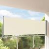 vidaXL Auvent lat&eacute;ral r&eacute;tractable de patio 120 x 300 cm Blanc cass&eacute;