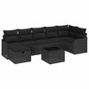 vidaXL Ensemble de canap&eacute; de jardin 8 pc Poly rotin