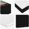 vidaXL Cadre de lit ottoman avec matelas noir 90x190 cm velours