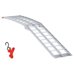 vidaXL Rampe de Moto Argent&eacute; 340 kg par pi&egrave;ce Aluminium