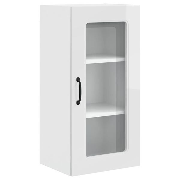 vidaXL Armoire de cuisine Kalmar Blanc brillant 40 x 31 x 80 cm