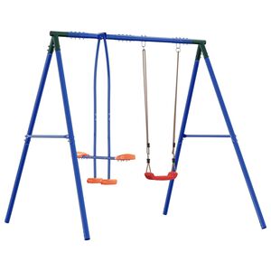vidaXL Bleu, Vert, Orange et Rouge Acier et plastique