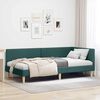 vidaXL Cadre de lit d'angle Vert foncé 80 cm x 200 cm Velours