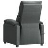 vidaXL Fauteuil de massage inclinable Gris fonc&eacute; Tissu