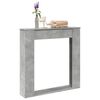 VidaXL Cadre de chemin&eacute;e gris b&eacute;ton 100x20x100 cm bois d'ing&eacute;nierie