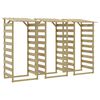 vidaXL Pergolas avec toits 3 pcs 100x90x200 cm Bois de pin impr&eacute;gn&eacute;