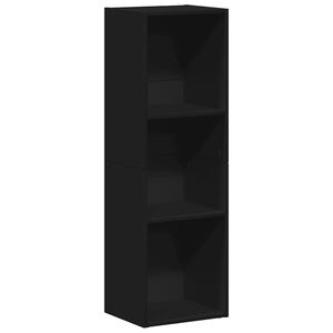 vidaXL Biblioth&egrave;que/Meuble TV noir 36x30x114 cm bois d'ing&eacute;nierie