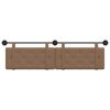 vidaXL T&ecirc;te de lit suspendue Cappuccino 190 x 55 x 5 cm Simili cuir