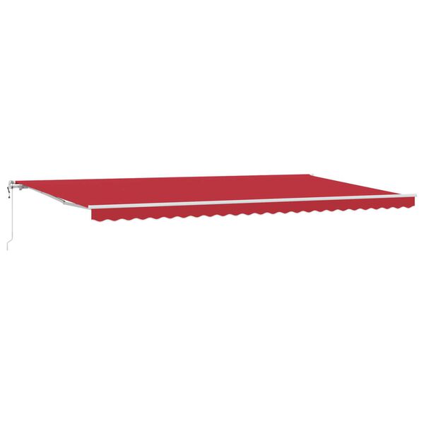 vidaXL Auvent R&eacute;tractable Rouge 600 &times; 300 cm tissu