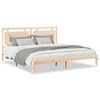 vidaXL Cadre de lit extra long sans matelas 180x210 cm bois massif
