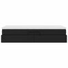 vidaXL Lit avec rangement et matelas Noir 100 x 200 cm Simili cuir