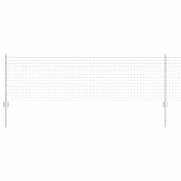 vidaXL Cl&ocirc;ture avec poteau Argent&eacute; 0,6 x 100 m Acier