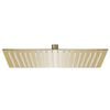 vidaXL Pomme de douche pluie Acier inoxydable 50x50 cm Carr&eacute;e Dor&eacute;
