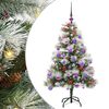 vidaXL Sapin de No&euml;l artificiel Vert et blanc 120 cm