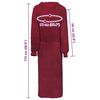 vidaXL Robe KINN Rouge XXL Coton