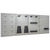 vidaXL Panneaux perfor&eacute;s muraux 4 pcs 40x58 cm Acier