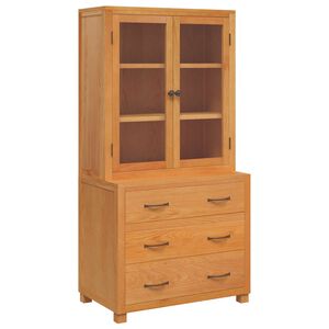 vidaXL Ensemble de meubles de rangement avec tiroir 2 pi&egrave;ces Marron