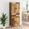 vidaXL Haut Armoire 2 pcs Bois Ancien Bois d'ing&eacute;nierie