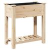 vidaXL Cache-pot de jardin avec &eacute;tag&egrave;re Beige 71 x 37 x 76,5 cm