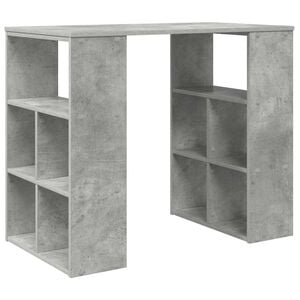 vidaXL Bureau Gris b&eacute;ton Bois d'ing&eacute;nierie 90 x 50 x 75 cm