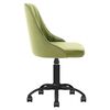 vidaXL Chaise pivotante de salle &agrave; manger Vert clair Velours