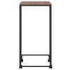 vidaXL Table d'appoint avec roues Noir 40x30x63,5 cm Bois d'ingénierie
