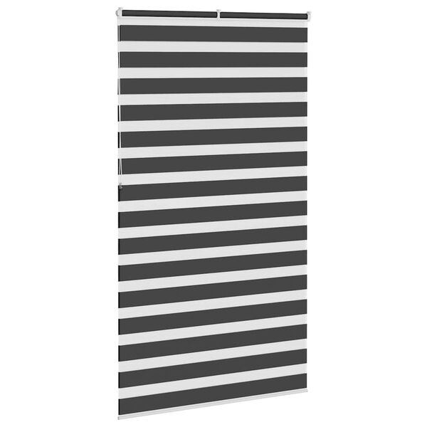 vidaXL Store z&egrave;bre noir 120x230 cm largeur du tissu 115,9 cm polyester