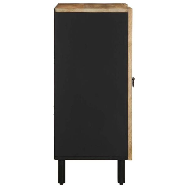vidaXL Buffet 90x33,5x75 cm bois de manguier brut massif
