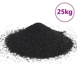 vidaXL Sable pour aquarium 25 kg noir 0,2-2 mm