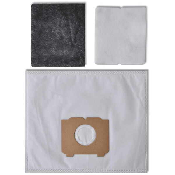 vidaXL Lot de 25 sacs d'aspirateur avec filtres pour AEG, Progress, Tornado