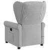 vidaXL Fauteuil de massage inclinable électrique gris nuage tissu