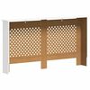 vidaXL Cache-radiateur Blanc 152x19x81,5 cm MDF