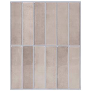 vidaXL Carrelage rectangulaire 10 pi&egrave;ces Caf&eacute; beige 29 x 23 x 0,08 cm