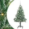 vidaXL Arbre de Noël artificiel floconné de neige avec lumière LED